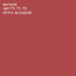 #AF4848 - Apple Blossom Color Image